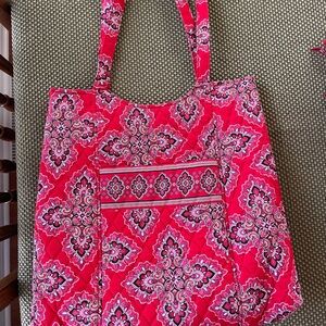 Vera Bradley Rare and Retired Frankly Scarlet Tote